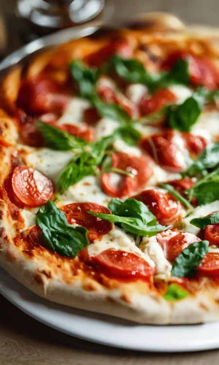 score_9, score_8_up, score_7_up, score_6_up, score_5_up, score_4_up, close up, pizza, commercial photo, p1zz4, artistic, table, toppings, sunlight, plate, table, tall glass of beer