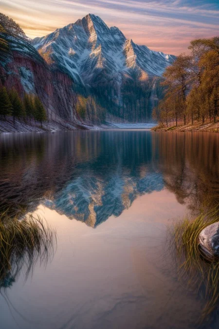 masterpiece, best quality, ultra-detailed, realistic, 8k, pine tree, flowers fields, many kinds of flowers, a couple of rabbits on very distant, lakes, meadows, glitter, moonlight, out-of-this-world scenery, lifelike, naturalism, greatest naturalism photo, immaculate detailed realism photography, rich colors, best colors perfect composition, perfect colors, colorful, clear photo, intrigue nature panorama, delicate nature photo, immaculate micro-details nature elements, (out-of-this-world scenery:1.23), beautiful landscape, beautiful flowers, crystal fantastic, breathtaking beautiful nature,  unmatched beauty nature, more nature elements, rich nature elements, close up (emphasize a rectangle giant_mirror reflects the natural scenery in great detail:1.37), close up, medium shot, (viewing scenery from mirror, view from side, pov side:1.37), dynamic angles, aesthetic, artistic style, surreal, insanely lifelike, top best naturalism photography, greatest detailed, intricate nature details background, depth of field, no human, detailerlora,