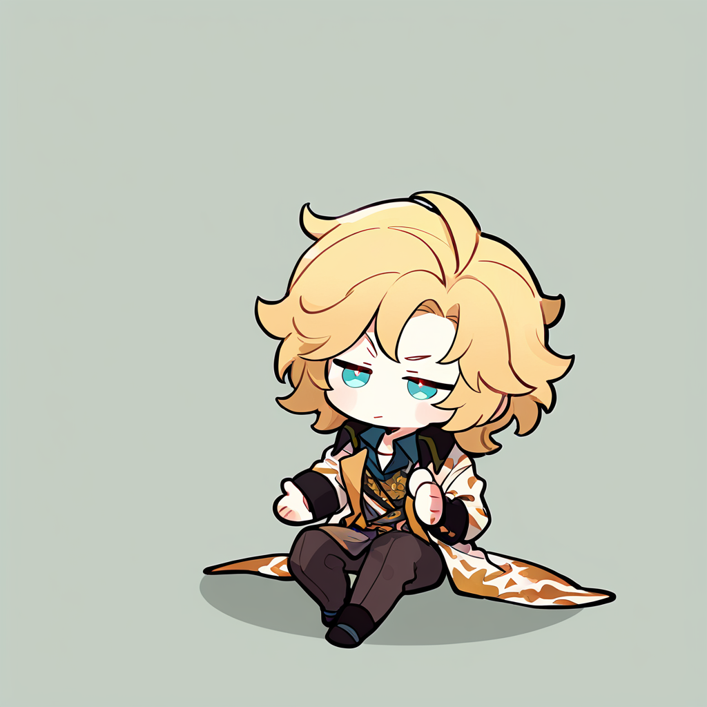 masterpiece,best quality,<lora:fat-noob05:1>,
chibi,lars rorschach, 1boy, male focus, 
 simple background, full body