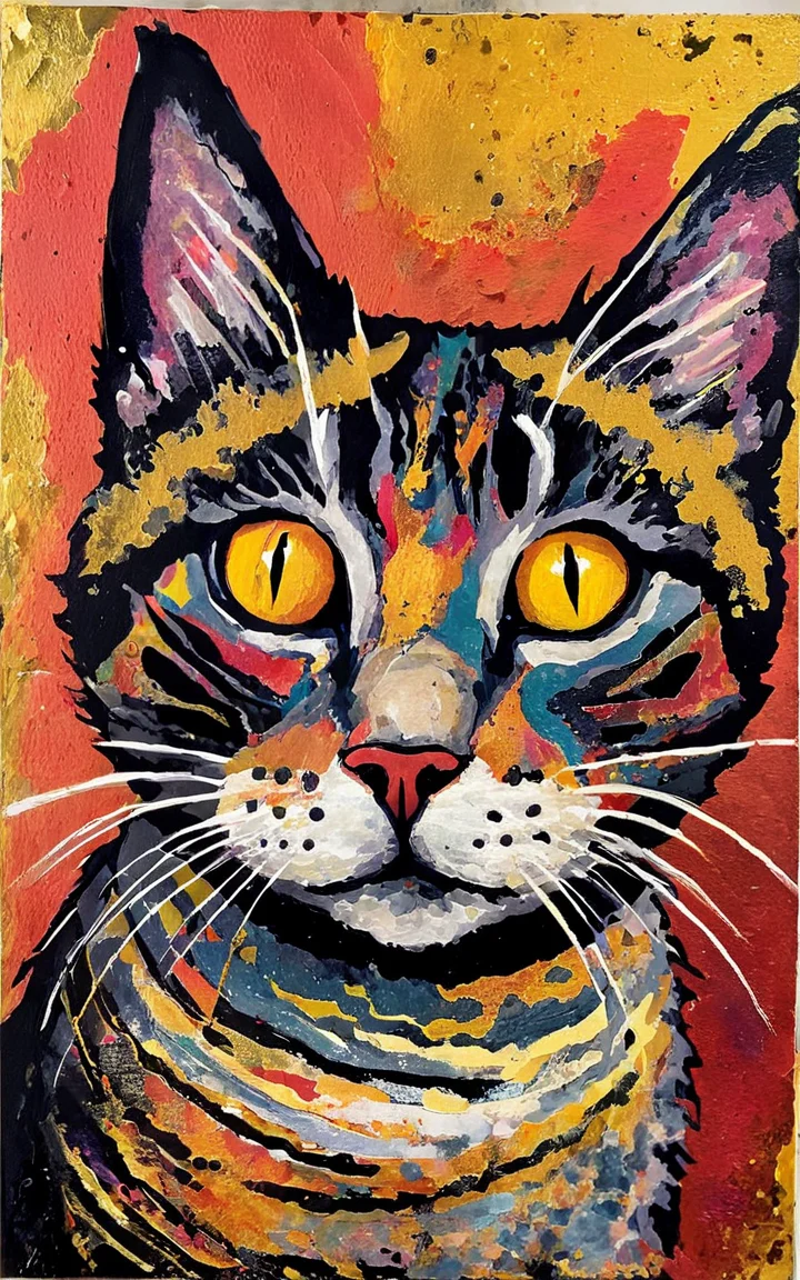 <lora:t1ngSDXL:1> t1ng, traditional media, abstract, texture, no humans, cat
