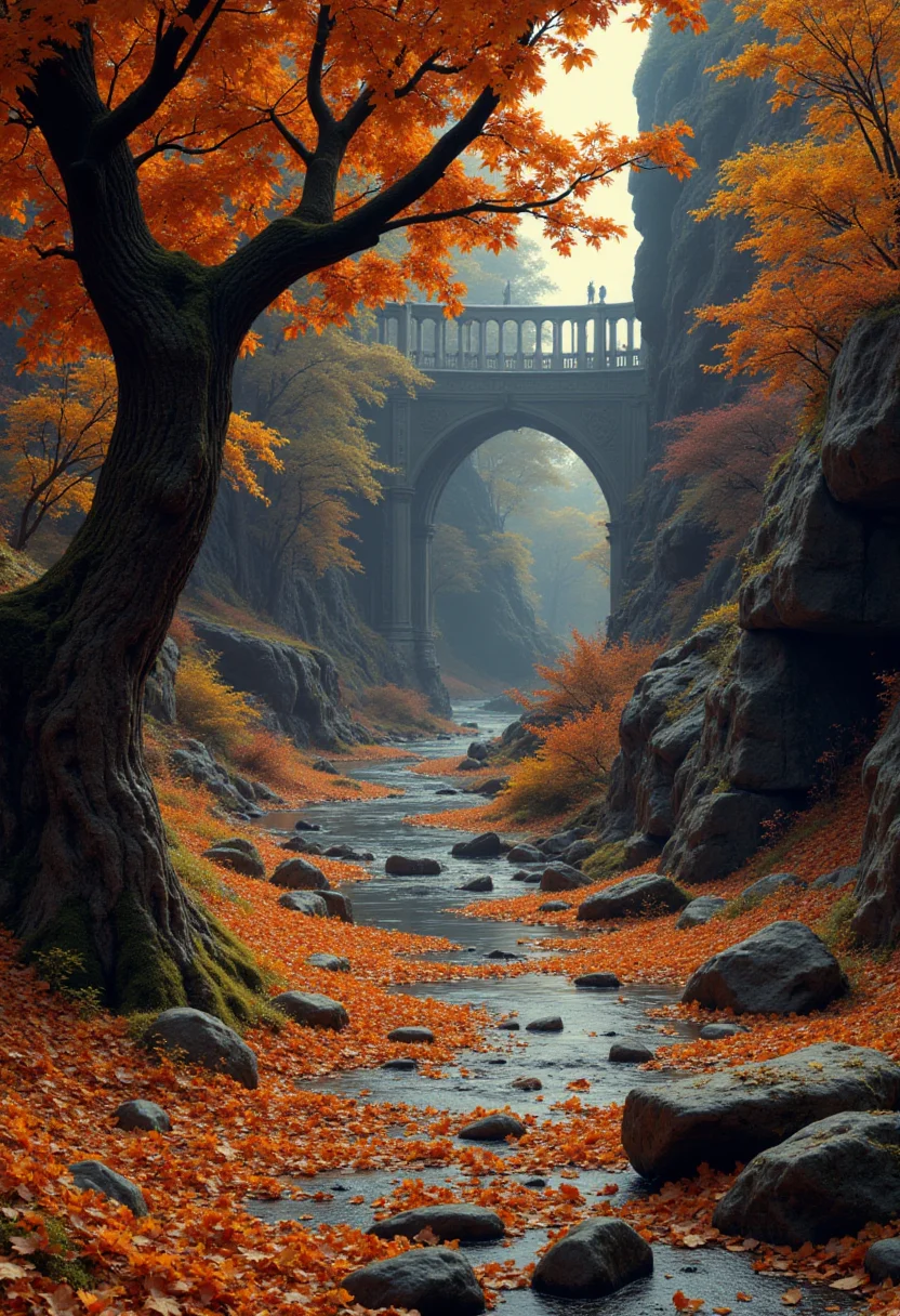 Autumn. Something otherworldly which everyone on Internet will like, please. bebop_style, <lora:Cowboy_Bebop_Style:0.8> ,<lora:impossible_geometry_V1.0:0.4> <flux <lora:flux.1_lora_flyway_Epic-detail_v2:1>