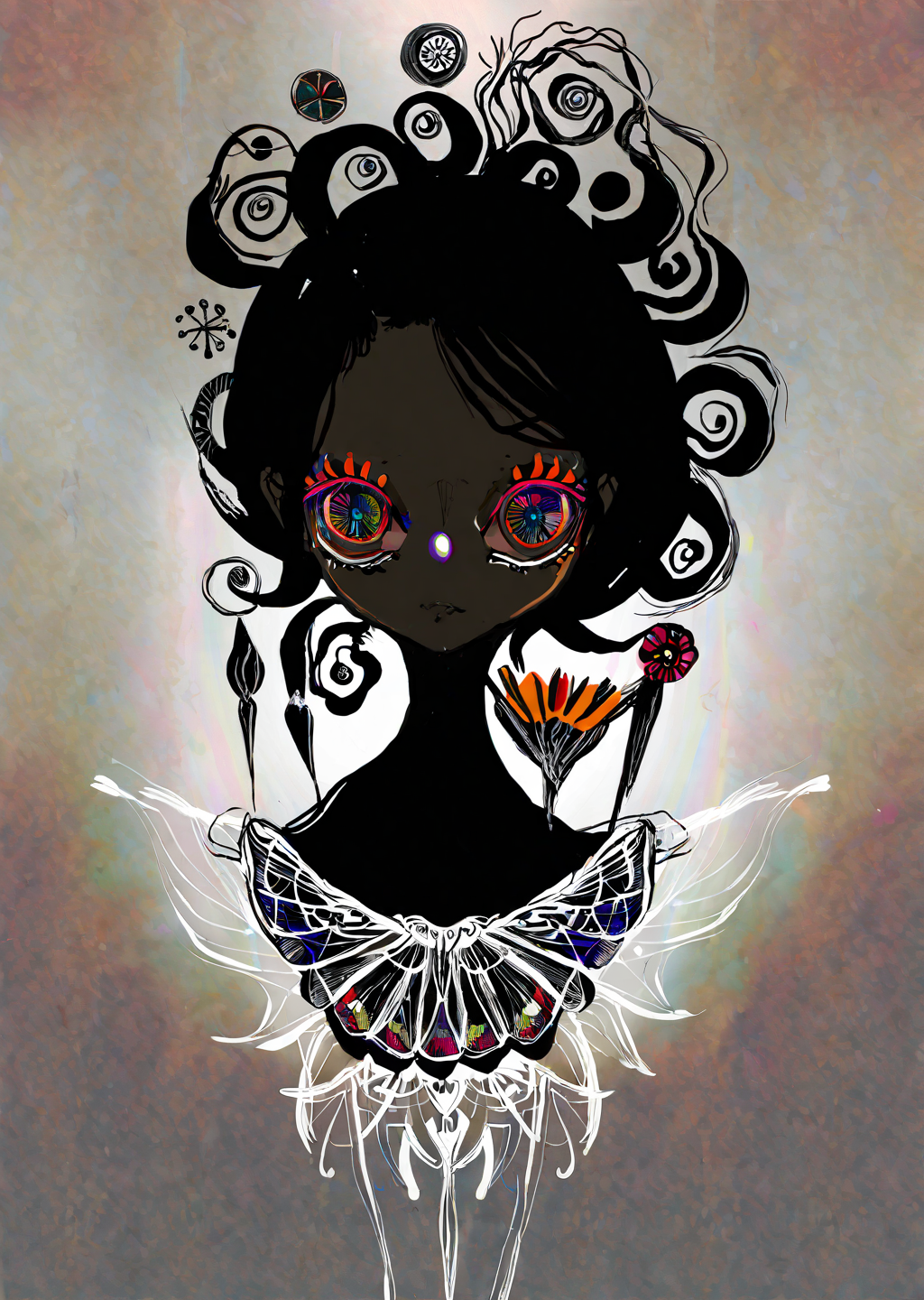 by narue 
1 girl,  beautiful face
warm , flowers
best quality,  
shadows, , gradient , dramatic lighting
[(details:1.2): [ (many small details:1.3) : [ (many ultrasmall details: 1.2):(very detailed ultrasmall edges and microrelief:1.5):0.7 ]: 0.4 ] :0.2]