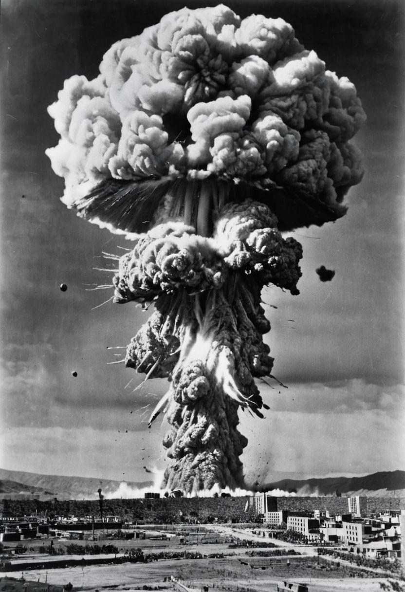 atomic bomb explosion,