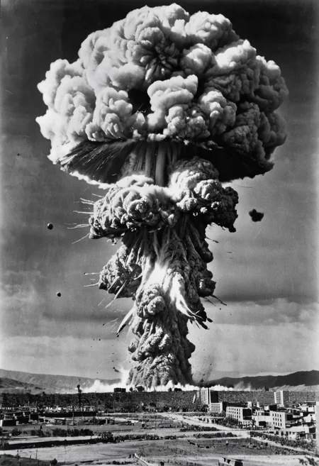 atomic bomb explosion,