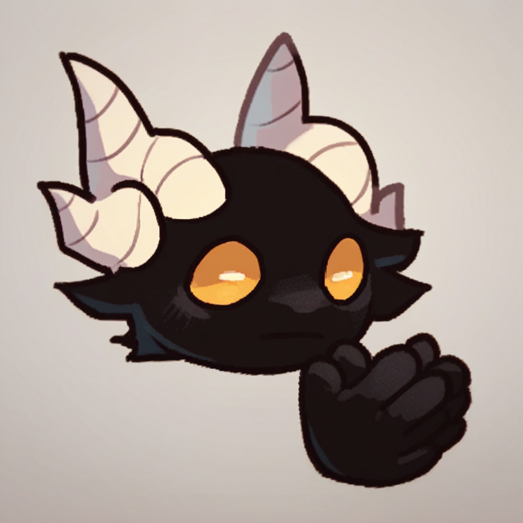 score_9_up, score_8_up, score_7_up, mikus-concept, hands folded together in front of the face, black dragon, yellow eyes, white horns