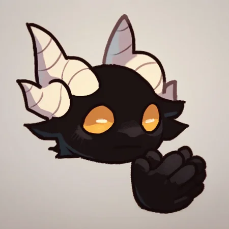 score_9_up, score_8_up, score_7_up, mikus-concept, hands folded together in front of the face, black dragon, yellow eyes, white horns