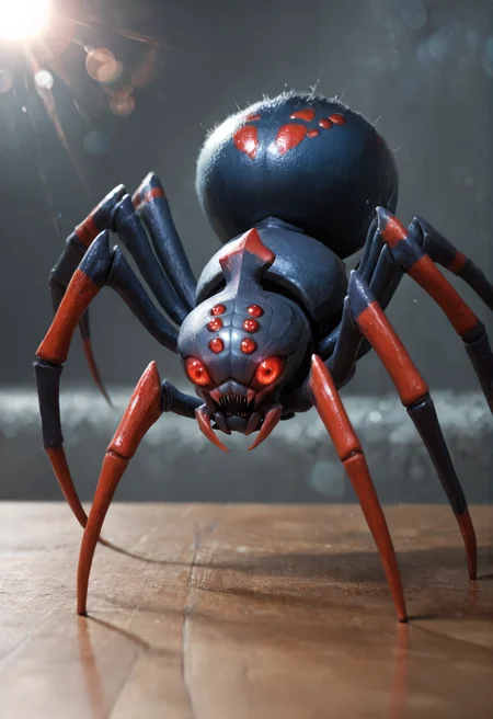 no humans, monster,
pokemon (creature), spider,
extra eyes, glowing eyes, red eyes,, <lora:broodmother_spider_v1:1> broodmother_spider_v1, score_9, score_8_up, score_7_up, score_6_up, derpibooru_p_95, solo
detailed eyes, beautiful, detailed background, perfect eyes,
blur censor, blurry, blurry background, blurry foreground, bokeh, motion blur,
chromatic aberration, depth of field, figure, focused, focus
photography, realistic sun light and shadows, photorealism, UHD --ar 9:16 --style raw --stylize 700
from below , confused , Arms spread wide,, cozy farm set in walls blackened by soot daylight
