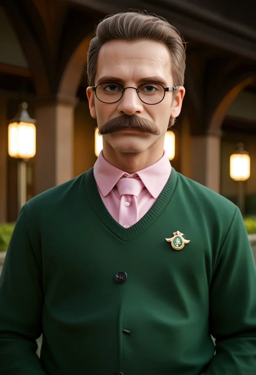 cinematic film still cinematic photo breathtaking score_9, score_8_up, score_7_up, BREAK, 8k, masterpiece, high quality, solo, ned_flanders man, brown hair, mustache, glasses, pink shirt, green sweater, highly detailed, detailed skin, depth of field, film grain, highly detailed, detailed skin, depth of field, film grain, award-winning, professional, highly detailed . 35mm photograph, film, bokeh, professional, 4k, highly detailed . shallow depth of field, vignette, highly detailed, high budget Hollywood movie, bokeh, cinemascope, moody, epic, gorgeous, film grain, grainy