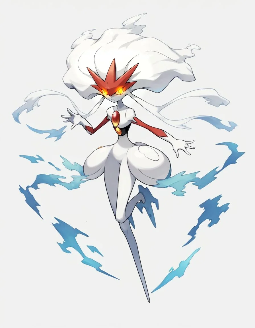 score_9,score_8_up,score_7_up,  <lora:Navi_PokeDnaGen1_PonyXL_S1-000007:0.8> ,  nv-pokegen1,  ghost-type,     colored skin, white skin, pale skin, glowing eyes , floating hair , multicolored skin, symbiote,