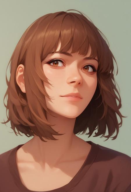kishoril,
medium hair, brown hair,
anime, cartoon,
simple background, portrait,
score_9,score_8_up,score_7_up