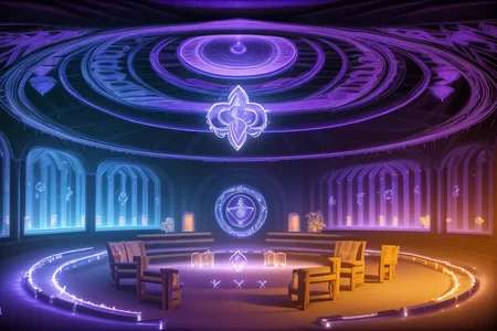 <lora:LCM_LoRA_Weights_SD15:1>,<lora:detail_slider_v4:1.1>,(panorama photo of a mystical sanctuary, featuring arcane symbols, plush seating, shimmering lights, enchanted decor,clear weather,during spring,at dawn:1.7),BREAKE,, landscape photography, vast vistas, natural beauty, dynamic compositions, captivating scenery, immersive, serene