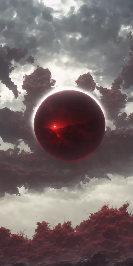A eerie matte painting of a dark red Sun, by Nekro, artstation,
high detail, monochromatic color scheme, 8k resolution