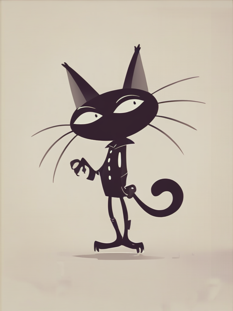 frightening cat is weird, lineart of the sureal kitty 
score_8_up   <lora:Weird things are Weird B:1>