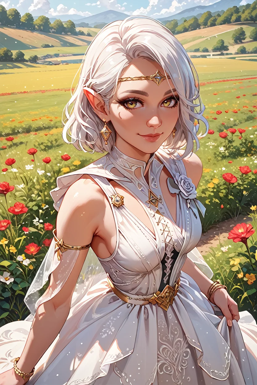 score_9, score_8_up, score_7_up, score_6_up
<lora:BGIsobel:1.0>
BGIsobel, 1girl, white hair, pointy ears, make up, looking at viewer, in a field of tulips, golden hour, elegant dress, smiling