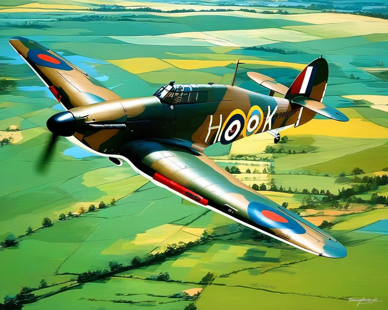 Hawker_Hurricane <lora:Mini list aircraft sdxl V1:1>