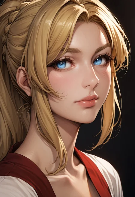 score_9, score_8_up, score_7_up, score_6_up, score_5_up, score_4_up, (perfect face, perfect eyes), YLV4L0R4PDXLV1, 1girl, blue eyes, blonde hair, ponytail_with_braided_base, colored_eyelashes, blonde_eyelashes, blonde_eyebrows, light-skinned_female, blonde_pubic_hair,