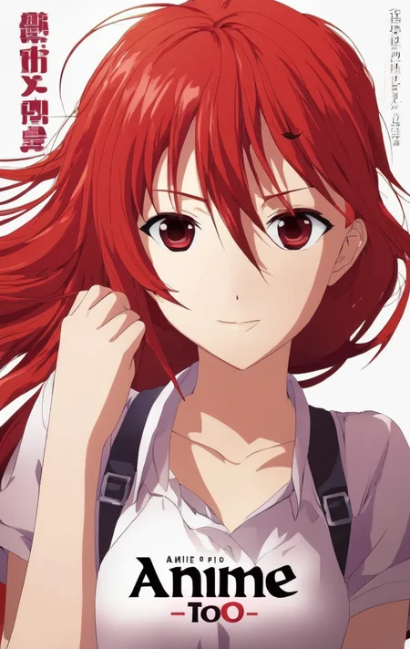1girl, red hair, anime style, anime, with title "ANIME TOO" on it
,Movie Poster, MoviePosterRedAF,
,<lora:MoviePosterRedAFConfig4DebiComTE:1>