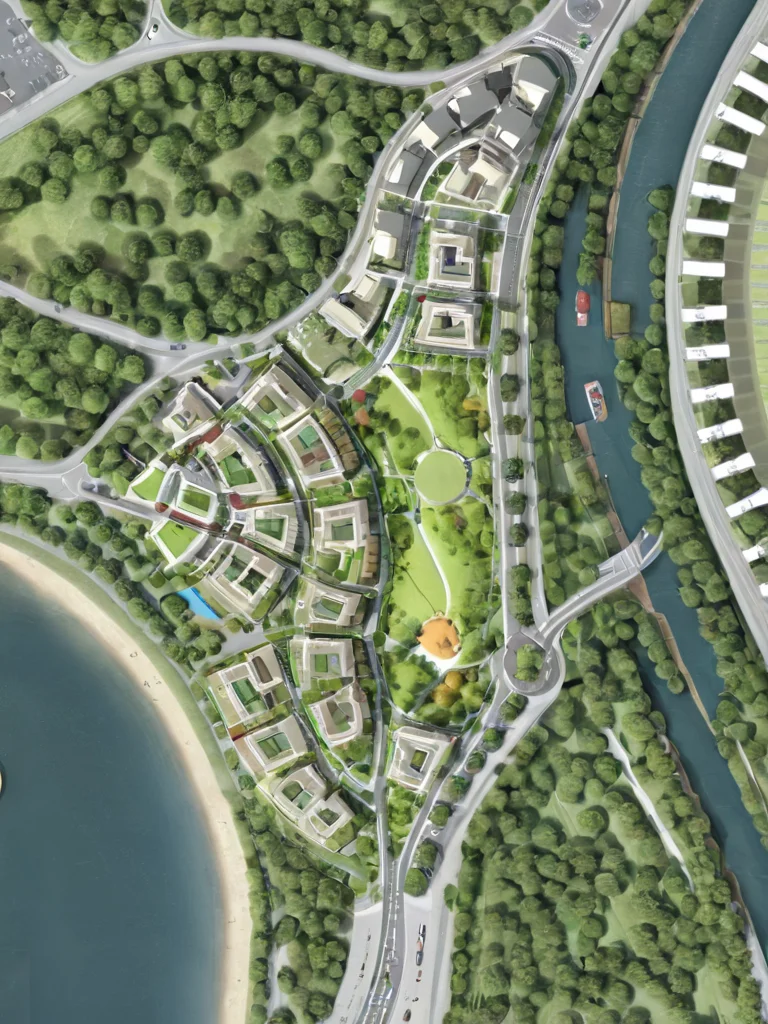 <lora:JJsSitePlan_XL:1>, ((Site Plan)), (masterpiece),(high quality), best quality, epic realistic,,(realistic), super detailed, (full detail),(4k),8k,scenery, , tree, river, road,car,parking slot, park, , no shadow, cinematic, hdr,