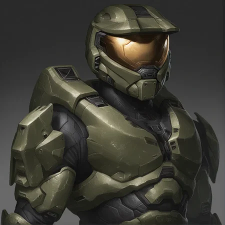 masterpiece, best quality, absurdres, very awa, realistic, solo, 1boy, <lora:Stellaris:1> st portrait, <lora:masterchief-halo-richy-v1_ixl:1> masterchief, helmet, visor, upper body, armor, power armor, looking at viewer, simple background, gradient background,