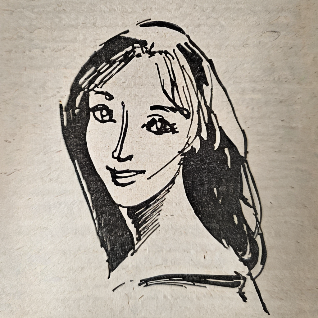 drawix15 portrait of a beautiful girl<lora:drawix15:1>