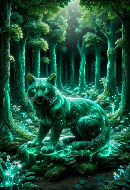 A surreal 3D render of a whimsical nature installation sculpture by a female artist, made of malachite, featuring intricately designed animals, expressionist style, beautifully lit, high resolution, vibrant colors, surrounded by a dreamlike environment. 
3d-rendering, concept-art, digital, dreaminess, futuristic, multimedia, sculpture, virtual-reality
concept-art, awesome full color, fantasy, epic, majestic, magical, dreamy, perspective, light and shadow, moody, epic, 
beautiful, painterly, aesthetic, textural, vivid, vibrant, intricate details, highly detailed, ultra-detailed, absurdres, 
ais-blmn, 
malachite_style