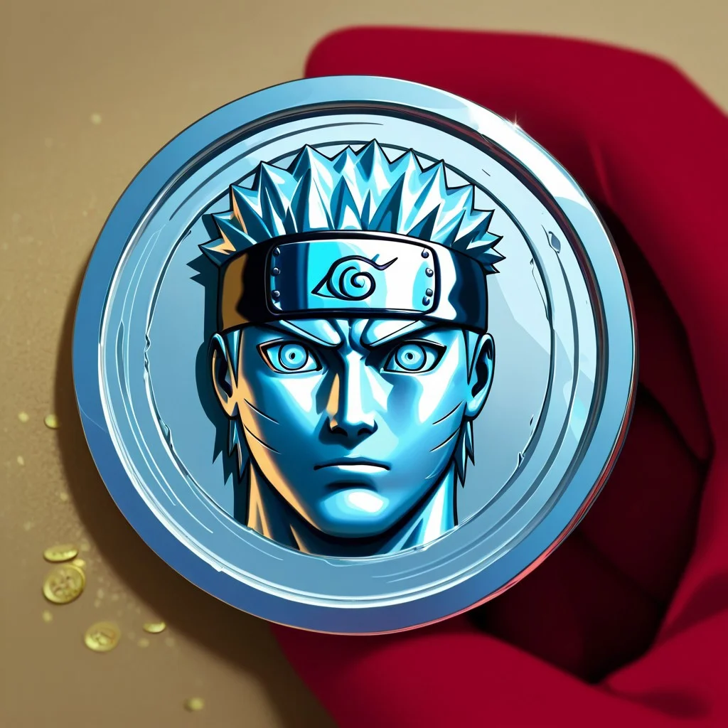 masterpiece, best quality, newest, absurdres, highres, anime, anime style, TheC0in-silver, silver, silver coin, coin, TheC0in,
1boy, uzumaki_naruto /(naruto/),
made of silver, objectification,