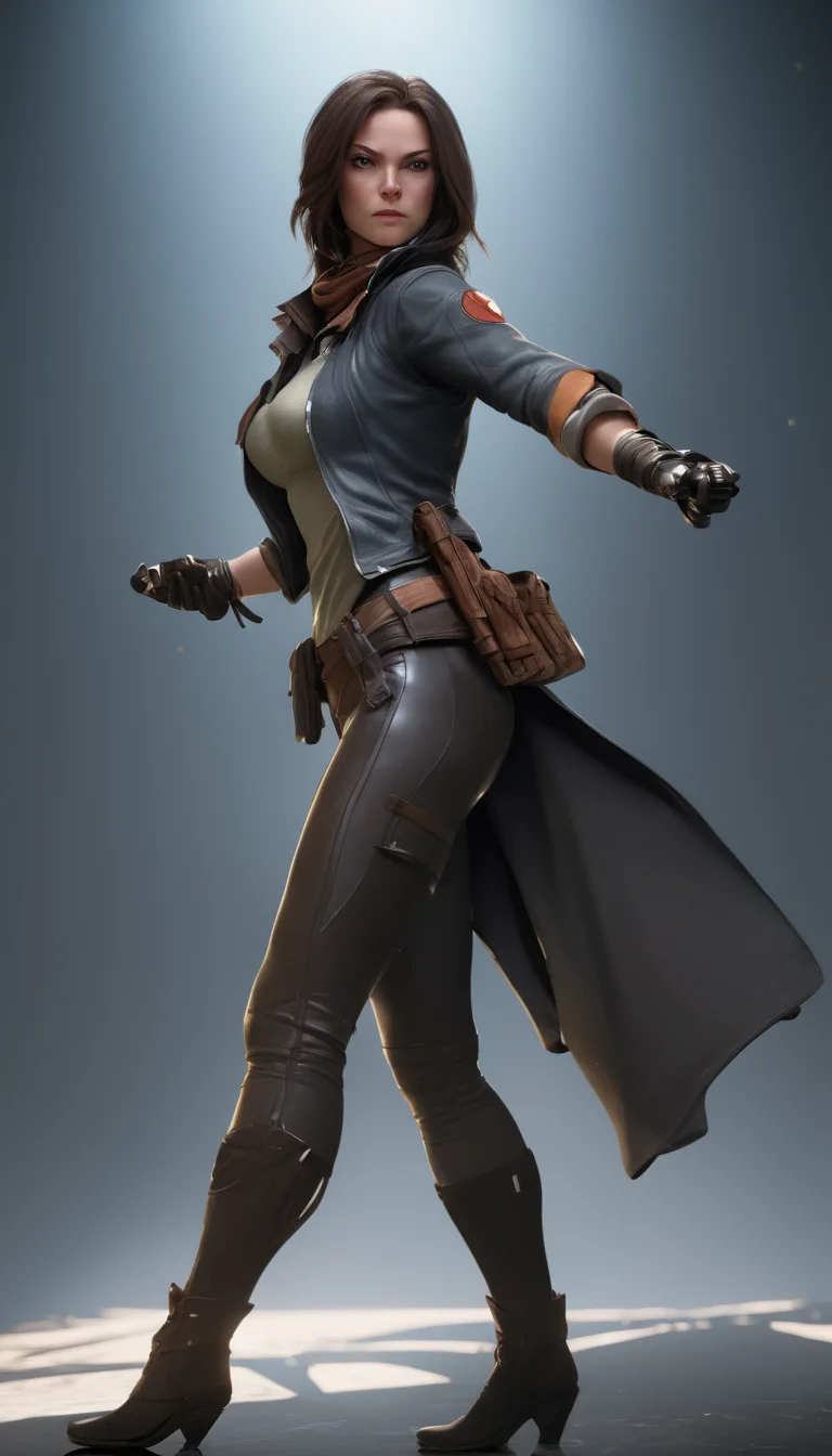 Cinematic scene, hero view, female rogue, action pose, detailed background, masterpiece, best quality, high quality, absurdres, 3d <lora:3d_xl_v3:1>