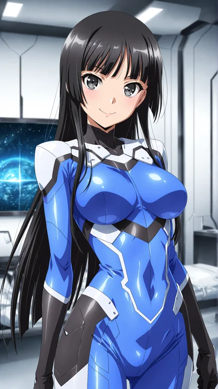 masterpiece, best quality, anime coloring, room,science fiction,
1girl,solo, looking at viewer, smile
<lora:Aoba-Tsuzaki_lL_v01:1> aoba-tsuzakim, black long hair, black eyes, blue bodysuit, skin tight