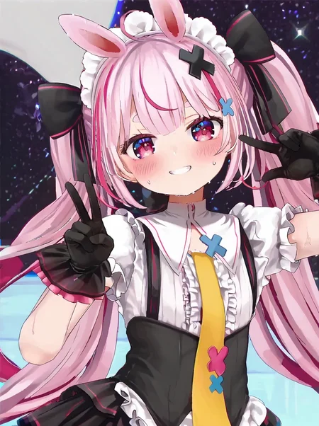 score 9, score 8 up, score 7 up, detailed background, shiny skin,
<lora:tomari.pony:1>,
tomari, maid,
armpit, v, w, happy, blush, sweat, peace,