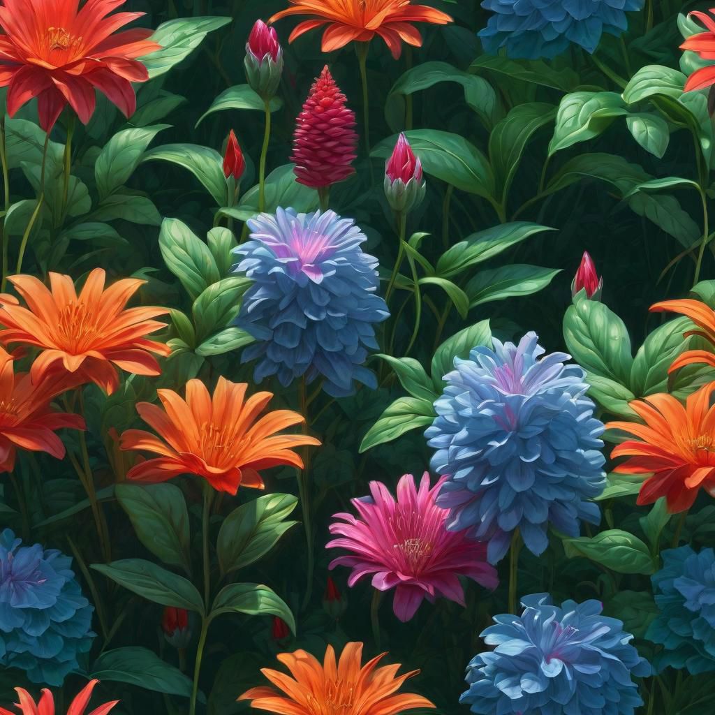 A parody of beautiful flowers, digital art, trending on Artstation by Alena Aenami and Peter Mohrbacher. Octane render 4k UHD image, highly detailed, good lighting, beautiful. epic. masterpiece. high quality resolution HD quality in gouache detailed painting by Greg Rutkowski, Thomas Kinkade. vivid color glow effect. Trending on p <lora:Details:0.85>