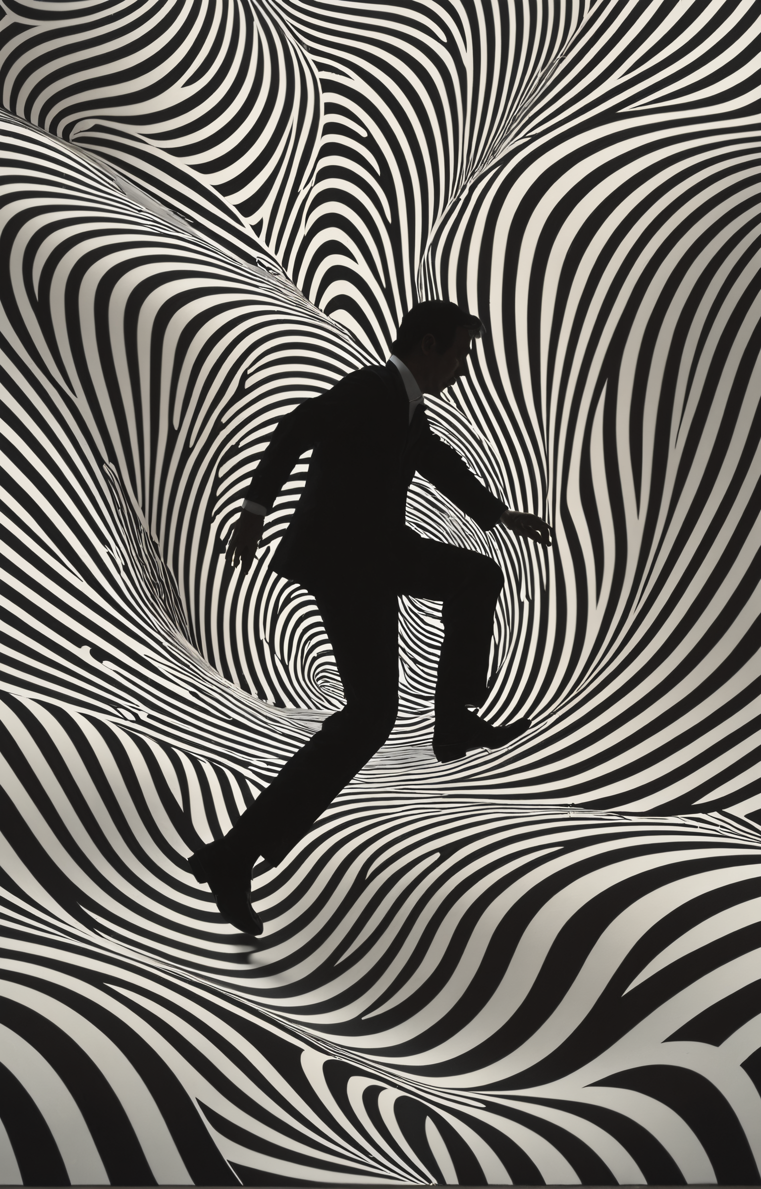 endless optical illusion of pattern movement, high detail,Shigeo Fukuda