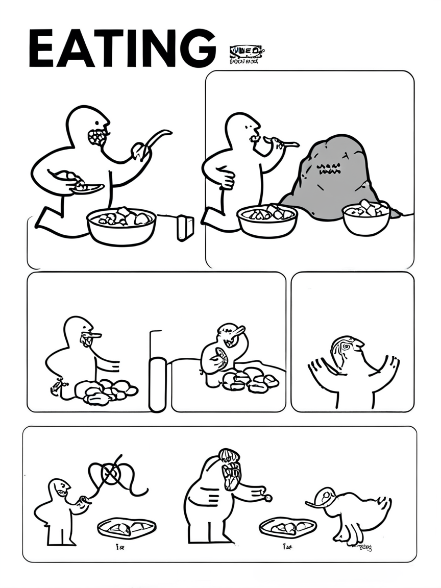 Eating rocks <lora:ikea_instructions_xl_v1_5:1>