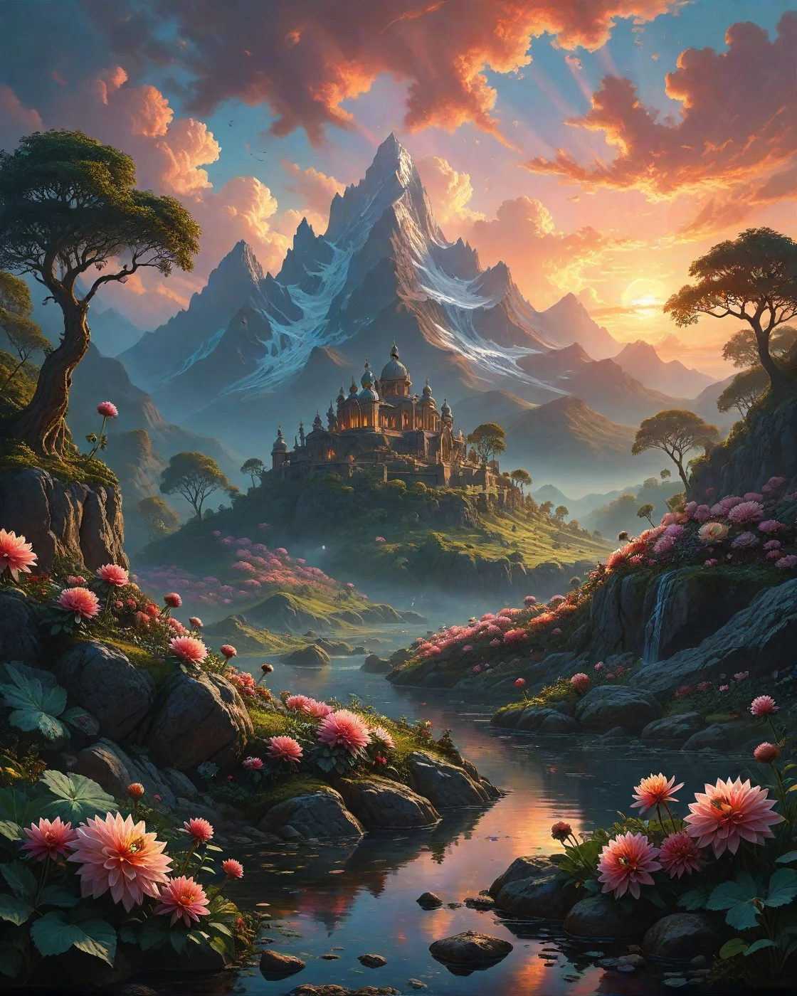 Granite mountain range at twilight, snake skin shed on rocks,Holographic swamp projecting lost civilizations, Pre-dawn: Diamond dust clouds refracting first light into prismatic halos, rain that evaporates before landing, leaving scent-auras, planetary tilt altering hourly,AI renaissance dawn with neural galleries, Hedges of glass-like dahlias refracting warped realities,
artstation, trending on artstation, highly detailed fantasy art, stocking, intricate, elegant, highly detailed, centered, digital painting, concept art, smooth, sharp focus,random party of adventurers in landcscape,
<lora:tbh124-sdxl:0.15> style of Jean-Antoine Watteau,
<lora:tbh112-sdxl:0.15> style of Gregory Fromenteau
<lora:add-detail-xl:0.7>
<lora:Flux-XL_Scenery:0.15> flux-scenery,
<lora:Flux-style-xl-lora:0.15> flux-style
<lora:1dkXLP:0.15> 1dk,
<lora:extremely_detailed:0.7> extremely detailed,, Baroque art style, dynamic composition, dramatic lighting, rich colors, intricate details, professional-grade execution, captures the grandeur and theatricality of the Baroque period