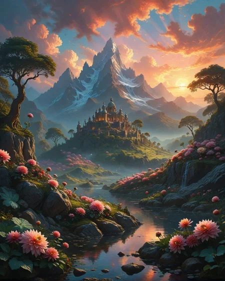 Granite mountain range at twilight, snake skin shed on rocks,Holographic swamp projecting lost civilizations, Pre-dawn: Diamond dust clouds refracting first light into prismatic halos, rain that evaporates before landing, leaving scent-auras, planetary tilt altering hourly,AI renaissance dawn with neural galleries, Hedges of glass-like dahlias refracting warped realities,
artstation, trending on artstation, highly detailed fantasy art, stocking, intricate, elegant, highly detailed, centered, digital painting, concept art, smooth, sharp focus,random party of adventurers in landcscape,
<lora:tbh124-sdxl:0.15> style of Jean-Antoine Watteau,
<lora:tbh112-sdxl:0.15> style of Gregory Fromenteau
<lora:add-detail-xl:0.7>
<lora:Flux-XL_Scenery:0.15> flux-scenery,
<lora:Flux-style-xl-lora:0.15> flux-style
<lora:1dkXLP:0.15> 1dk,
<lora:extremely_detailed:0.7> extremely detailed,, Baroque art style, dynamic composition, dramatic lighting, rich colors, intricate details, professional-grade execution, captures the grandeur and theatricality of the Baroque period