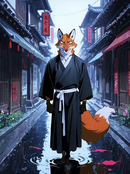 furry male, male focus, bara, mature male,
solo,furry,male,fox boy,fluffy fur, orange body, muscle,Thin,15age juvenile,hanfu,Rain,disappointed and lost,sad,Chang'an Old Town, ink, watercolor \(artwork\), color splash, colorful, chinese ink painting, scenery, street, ancient chinese street, full body,
BREAK (yoneyama mai:0.8), mizumi zumi, ilya kuvshinov
BREAK very awa, masterpiece, best quality, amazing quality, very aesthetic, newest