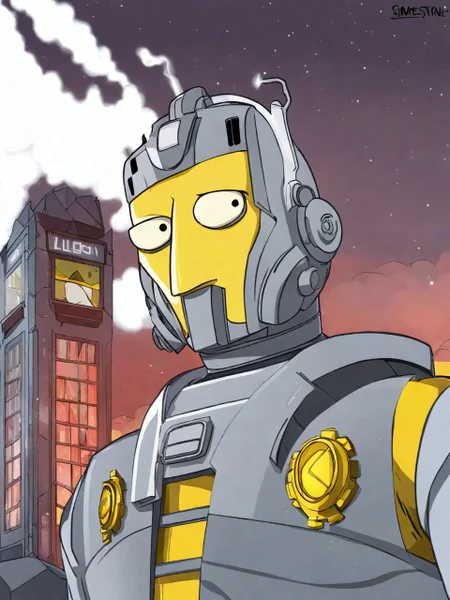 Cyberman Simpstyle <lora:SDXL-Simpstyle-Lora-v2-r16:0.8>