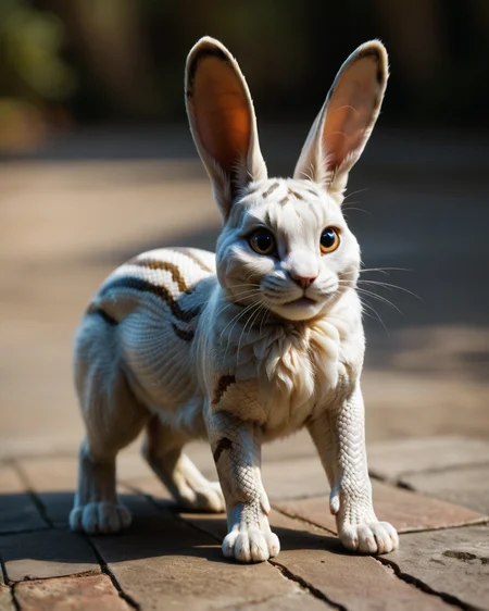 score_9, score_8_up, score_7_up, intricate details, rating_safe, <lora:SnakeSkinStyle:0.7>, 1boy(solo, feral furry,
feral furry, rabbit with Jed-snkskn, snakeskin,
full body, looking at the viewer, solo, smiling), detailed background, depth of field, subsurface scattering,
<lora:ral-chrosc-clr:0.3>, ral-chrosc-clr,
<lora:xl_more_art-full_v1:0.3>,
<lora:add-detail-xl:0.3>