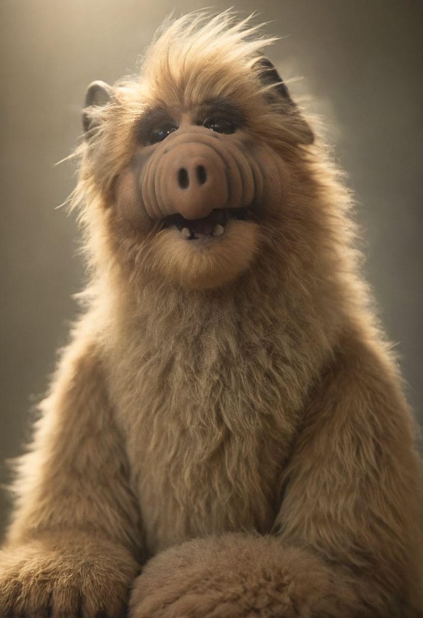 amazing quality, masterpiece, best quality, hyper detailed, ultra detailed, UHD, perfect anatomy, portrait, dof, hyper-realism, majestic, awesome, inspiring, - a fluffy cute (Xalfx:1.0) ,  cinematic composition, soft shadows, national geographic style,