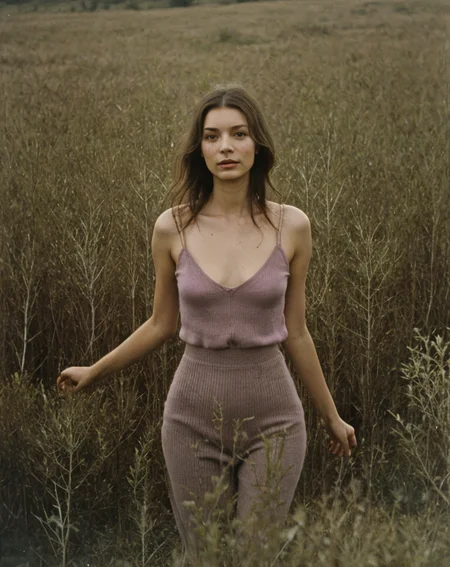 female , (nsfw:0.1) , brown, by Andrei Tarkovsky, olive, moderate purplish pink