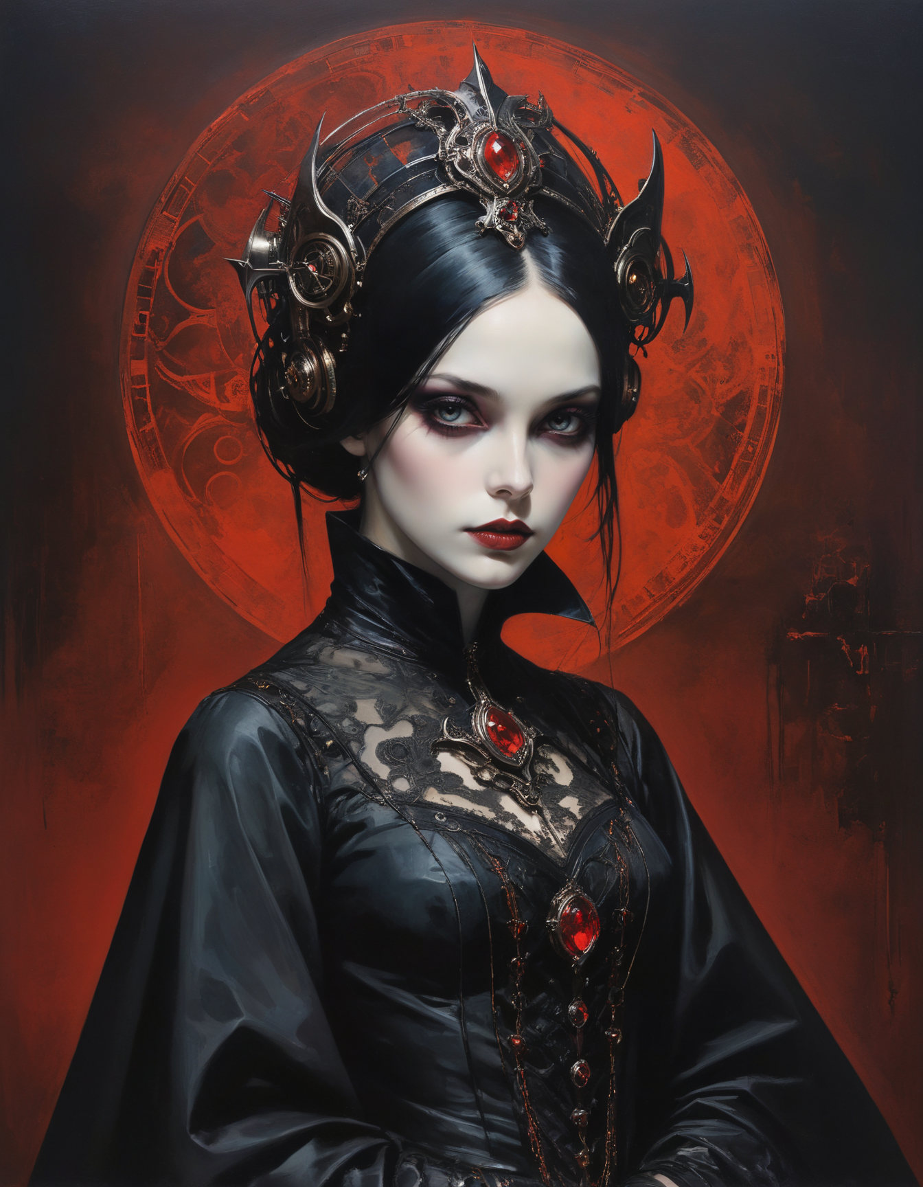 by Fritz Glarner,  (gothic futurism, dark palette, highly professional, dramatic lighting, extremely beautiful:1.4), (intricate details, masterpiece, best quality:1.4),
Pop Art style, art, Bright colors, bold outlines, popular culture themes, ironic or kitsch,  looking at viewer, dynamic pose
<lora:add-detail-xl:1> <lora:xl_more_art-full_v1:0.5> <lora:looking_at_viewer:2>  <lora:NicolaSamori:0.5> in the style of Nicola Samori