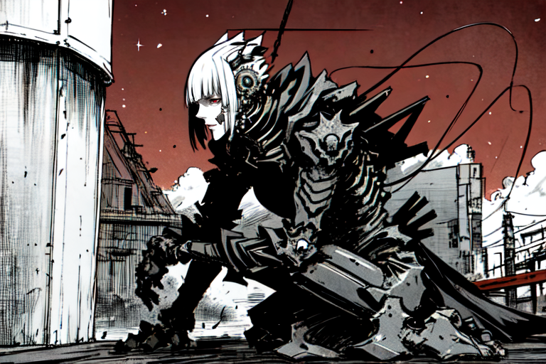 highly insanely detailed, masterpiece, top quality, best quality, highres, 4k, 8k, RAW photo, (very aesthetic, beautiful and aesthetic),  
tsutomu nihei,nihei_tsutomu,blame!,blame gakuen!,abara,TNstyle,sidonia_no_kishi,(mausoleum,tunnel,lab,giant room,space,spacecraft),lantern,tentacles,star \(sky\),starry sky,toha heavy industries,cables,tubes,industrial pipes,walkway,buildings,bridge,fence,ventilation fan,ventilation shaft,dark sky,black sky,machinery,letterboxed,clouds,light particles,drainpipe,concrete walls,metal walls,fog,bones,dome,gauna,gauna mech,air conditioner,wire, 
<lora:ABARA:0.8>, 
(1girl:1.3), 
solo focus, 
(in Venice),(pure red background,transparent background:1.2),âââ