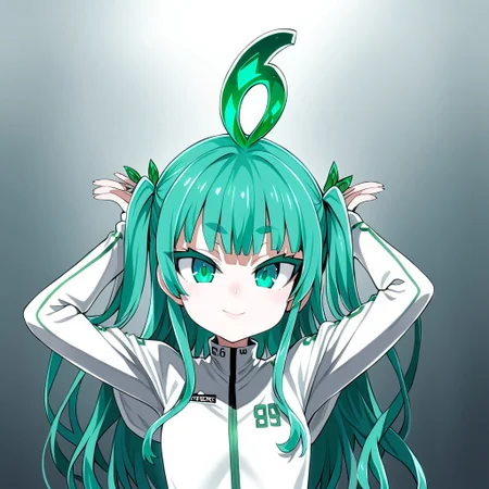 emeraldmorph, score_9, score_8_up, score_7_up, score_6_up, 1girl, solo, looking at viewer, light smile,Asanagi