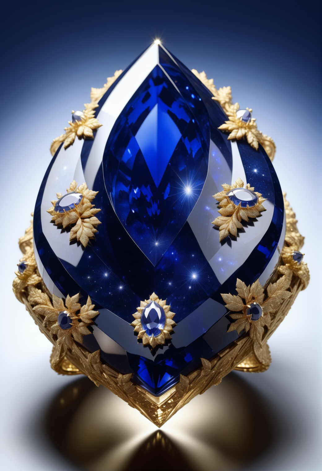 made out of reij-strsphr, Fascinating Energetic chocolate marquise, background, Selective focus, One Color, masterpiece, UHD, sharp and in focus, <lora:stardustsapphire-000006:1>, intricate, radiant, handsome, fine polished, creative