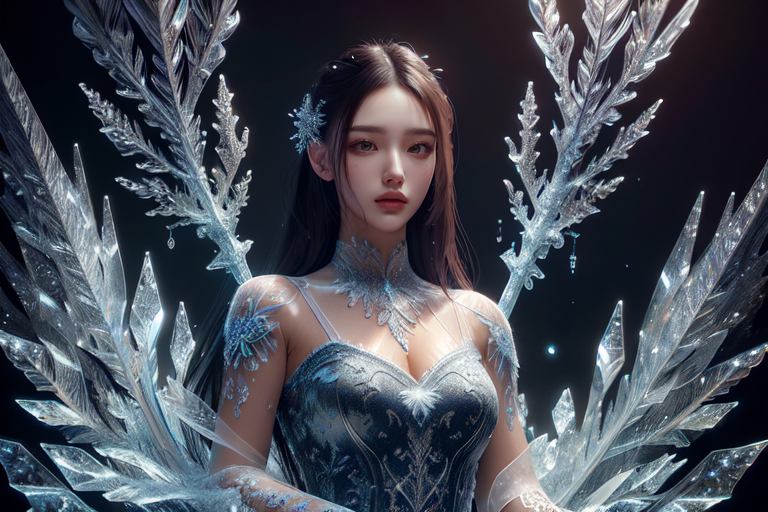 highly insanely detailed, masterpiece, top quality, best quality, highres, 4k, 8k, RAW photo, (very aesthetic, beautiful and aesthetic),  
(code_style,codestyle), 
<lora:CodeStyle (half generic class)_564920:1>, 
(1girl:1.3), 1other, 
(beautiful detailed glow,beautiful detailed ice,beautiful detailed water,snowflake),mahogany background,twilight gray background,deep magenta background,(colored smoke background),âââ