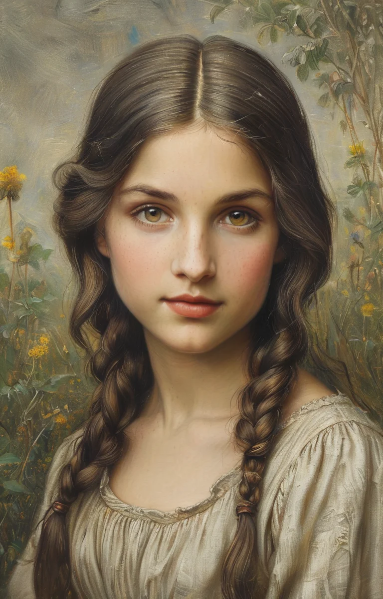 masterpiece,best quality,<lora:tbh136-sdxl:0.85>,portrait of Mona Lisa,illustration,style of Helen Allingham,