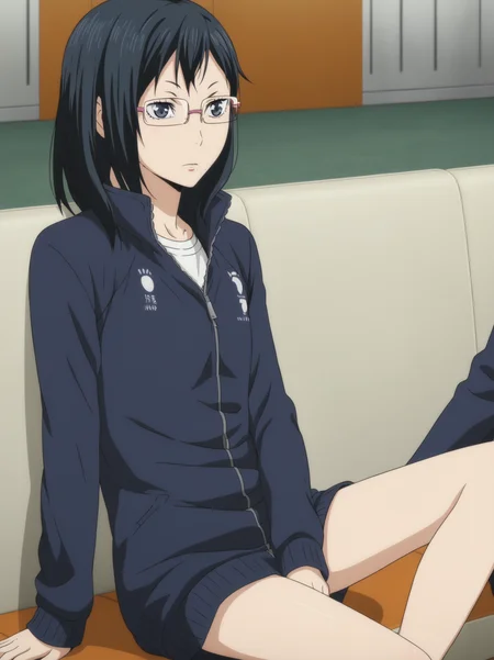 <lora:KiyokoShimizuPony:1>, kiyokoshimizu, 1girl, sitting