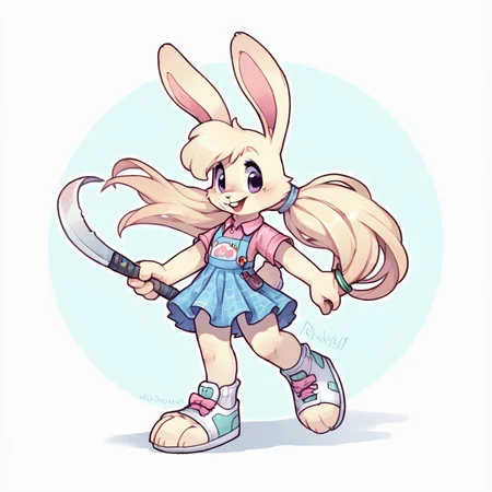 score_9, score_8_up, rabbit, solo, full body, digital art, highly detailed, <lora:CuteMixPDv2:0.5>, <lora:lorijackrabbit:1> LoriJackrabbitPXL