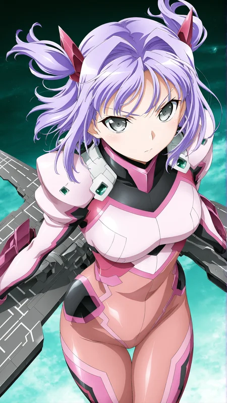 masterpiece, best quality, anime coloring, science fiction, on flight deck
1girl,solo, floating hair, dynamic pose
<lora:Rui-Kousaka_lL_v01:1> rui-kousaka, purple hair, short twintails, two side up, grey eyes, pink bodysuit, pilot suit, thigh gap, skin tight