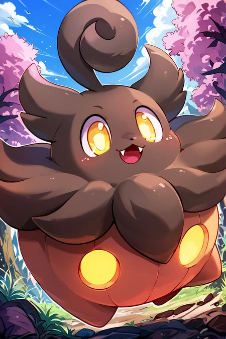 score_9, score_8_up, score_8, BREAK, , zzPumpkaboo, no humans, solo, pokemon (creature), no humans, animal focus, yellow eyes, fangs, outdoors, fangs out, glowing, <lora:Pumpkaboo_Pokemon_PDXL:0.8>, , BREAK, smile, closed mouth, looking at viewer, cowboy shot, ,,, embedding:zPDXL, Expressiveh, ,,, <lora:Konpeto_PDXL_v3:1.0>, <lora:SDXLFaeTastic2400:0.5>, <lora:Expressive_H-000001:0.4>,