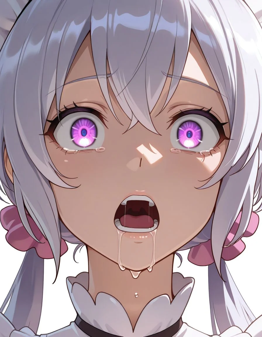 lazypos
anime coloring.anime screencap.
<lora:koorisu:1>SymphoKoorisu. white hair. fluffy hair. hair between eyes. purple eyes. low twintails. pink hair scrunchies.absurdly long hair. maid headdress. maid apron. roswaal mansion maid uniform. short sleeves. miniskirt.
(face focus:2) ,(portrait:2), wide-eyed, open mouth, screaming, solo, 1girl, drooling,
evil smile, looking at viewer, glowing eyes,
dim lighting, Beachfront
(clothes female),
masterpiece,8k,uncensored,(highres:1.3),high resolution, unity 8k wallpaper, detailed face, detailed CG, (perfect hands, perfect anatomy), (high quality, best quality) ,(curvy:1.2),(shiny skin) ,(oily skin),detailed hand,amazing quality, very aesthetic, absurdres, newest, scenery,outline,neon,HDR,UHD,studio lighting,